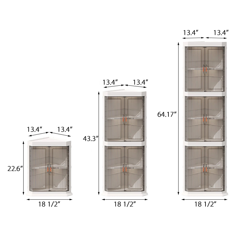 Creative 90-degree corner triangular storage cabinet