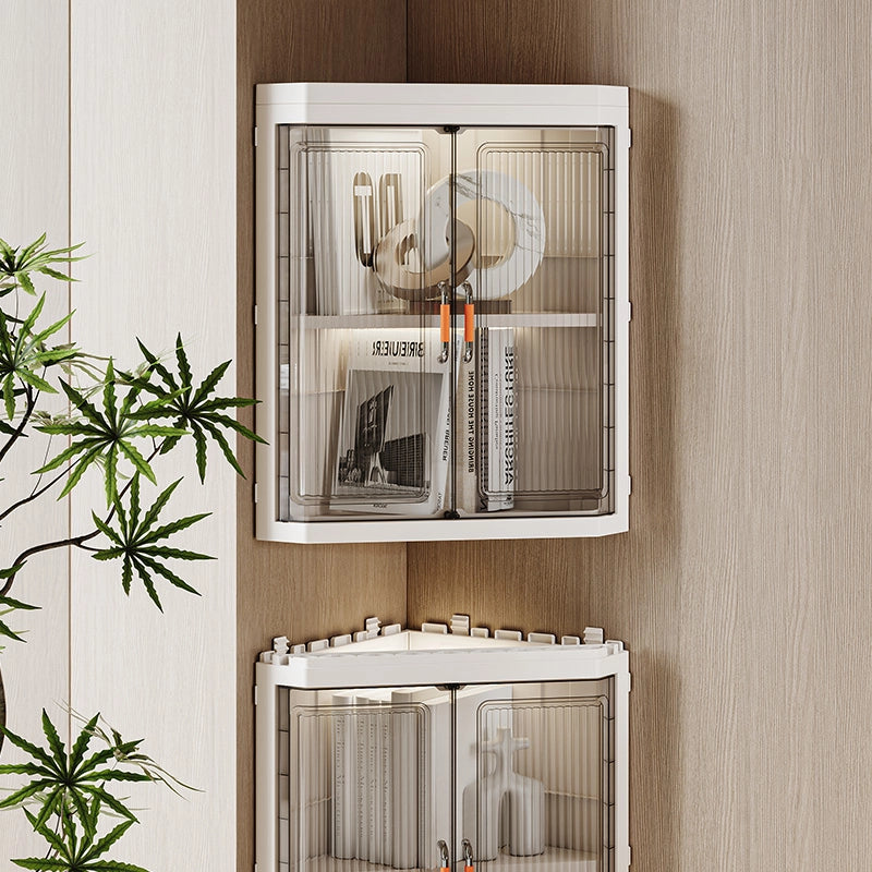 Creative 90-degree corner triangular storage cabinet