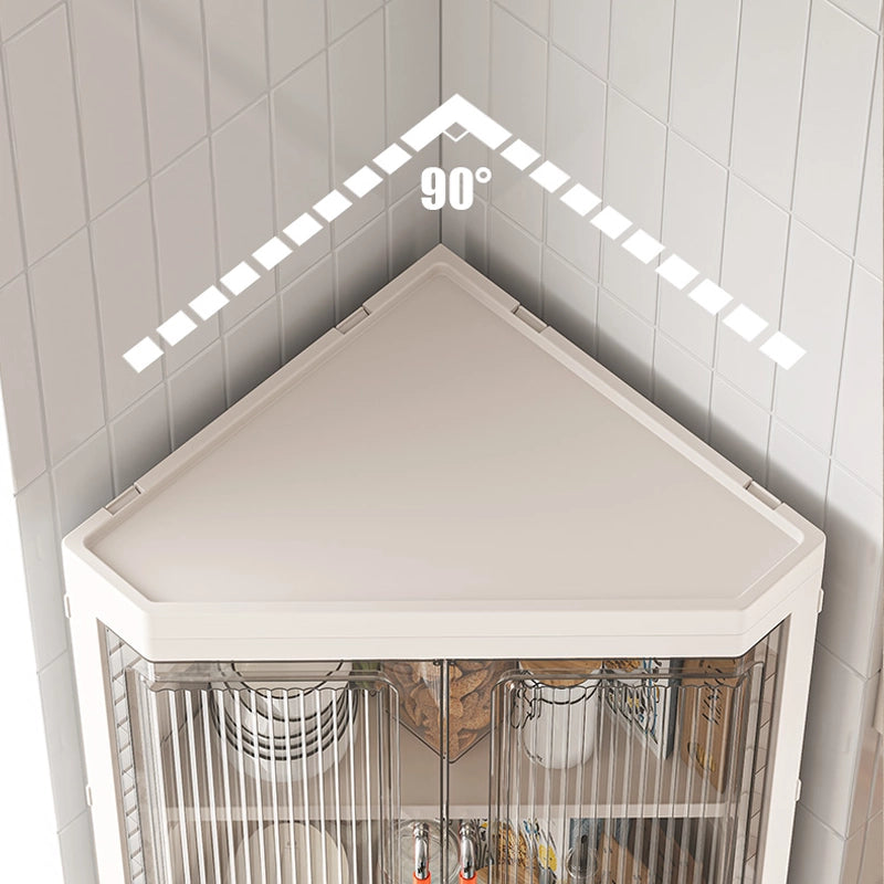 Creative 90-degree corner triangular storage cabinet