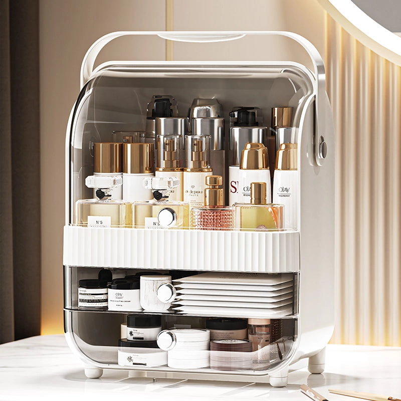 Portable makeup storage boxpor