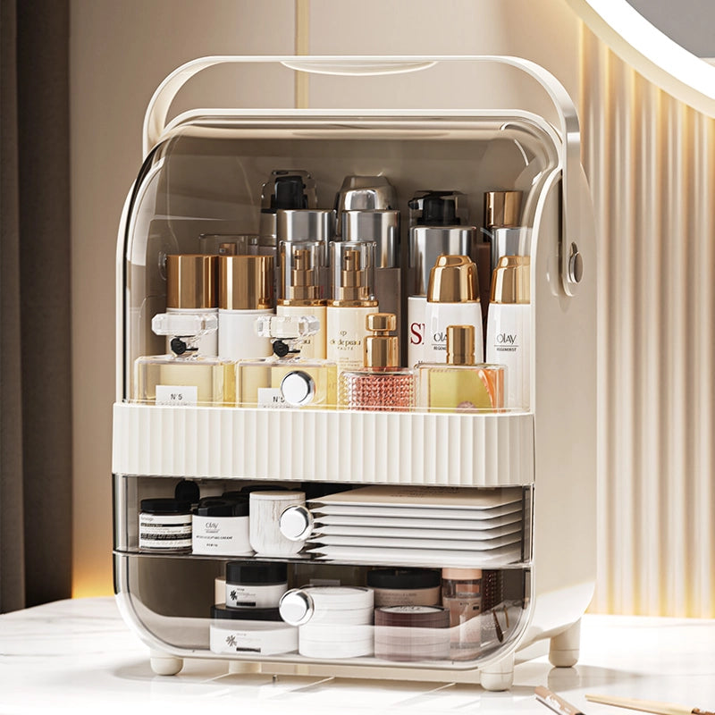 Portable makeup storage boxpor