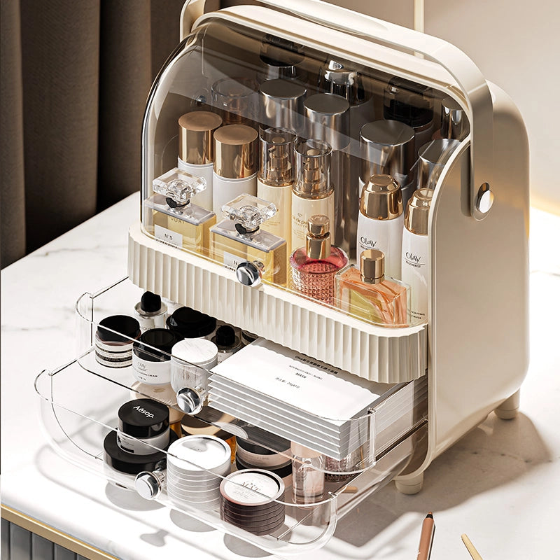 Portable makeup storage boxpor