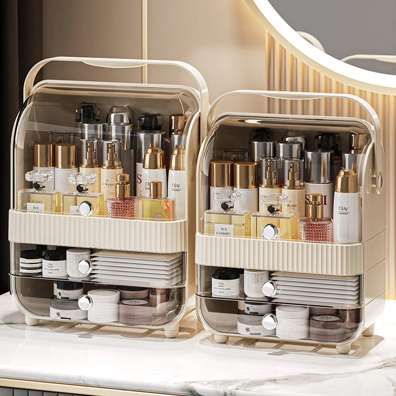 Portable makeup storage boxpor