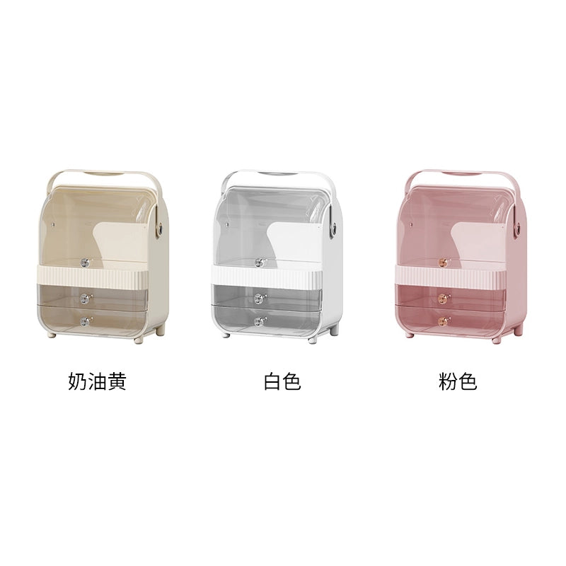 Portable makeup storage boxpor
