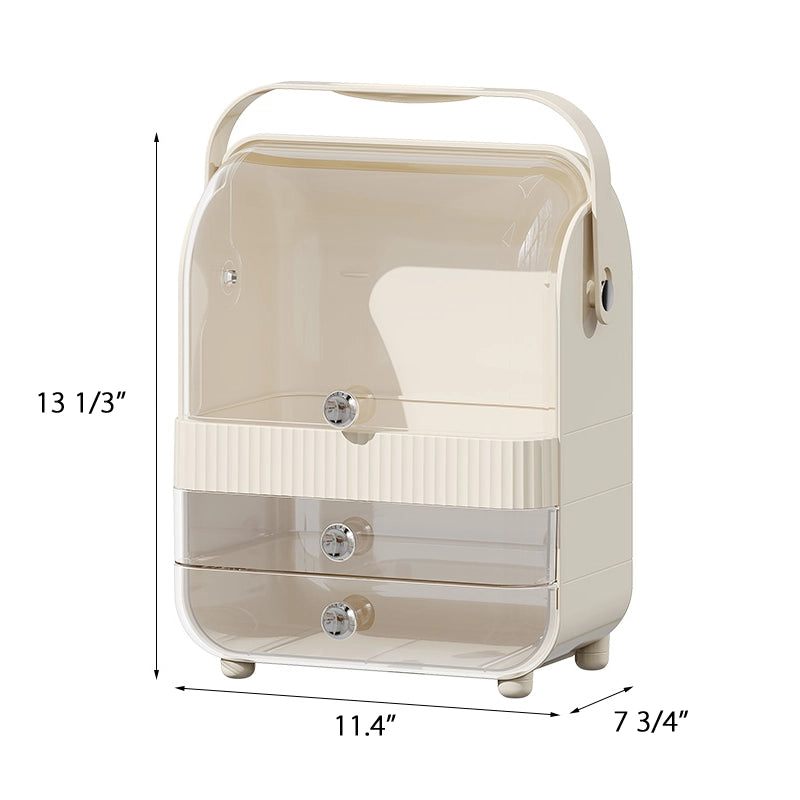 Portable makeup storage boxpor