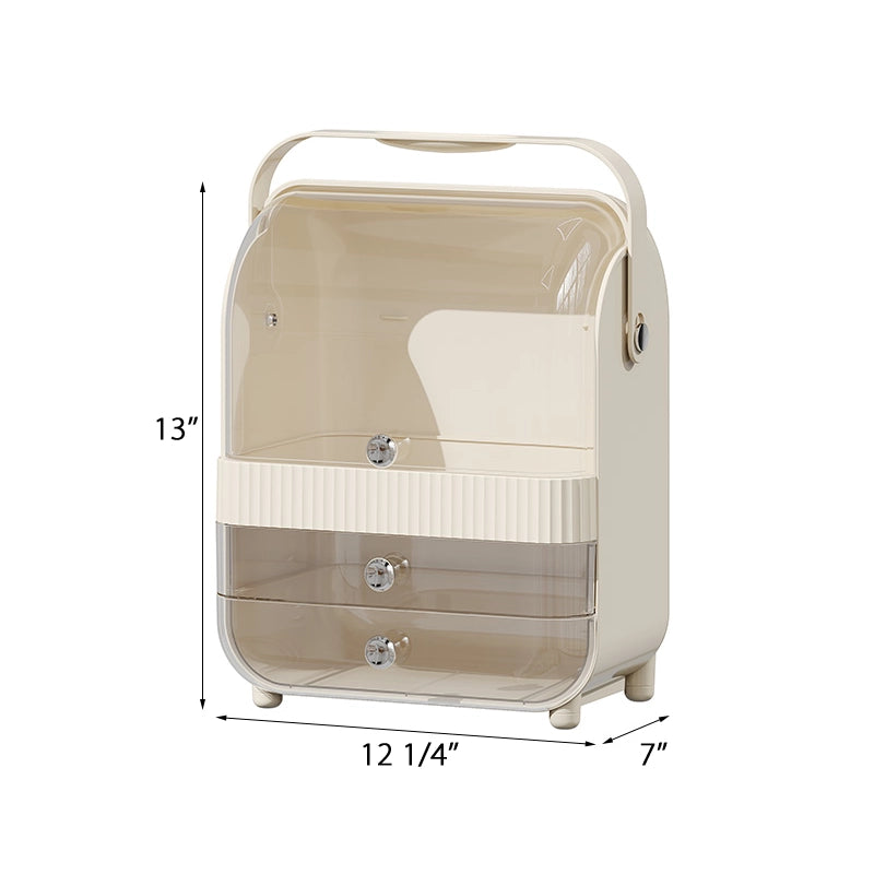 Portable makeup storage boxpor
