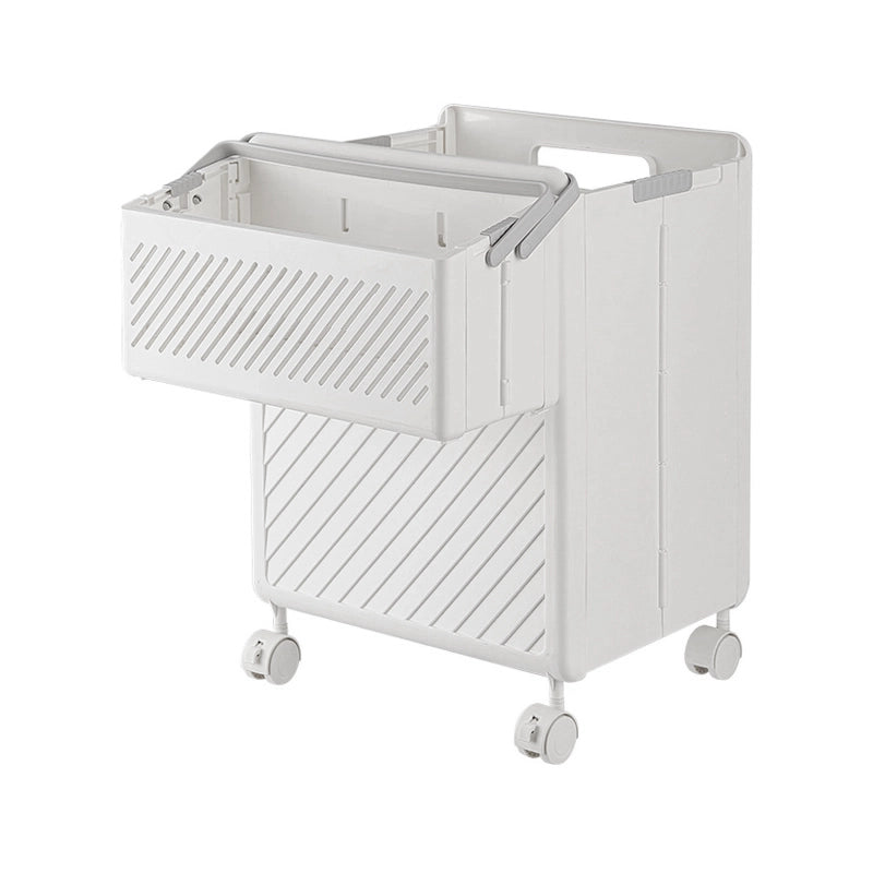 Foldable dirty clothes storage rackbasket