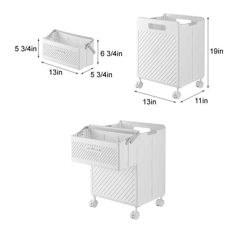 Foldable dirty clothes storage rackbasket