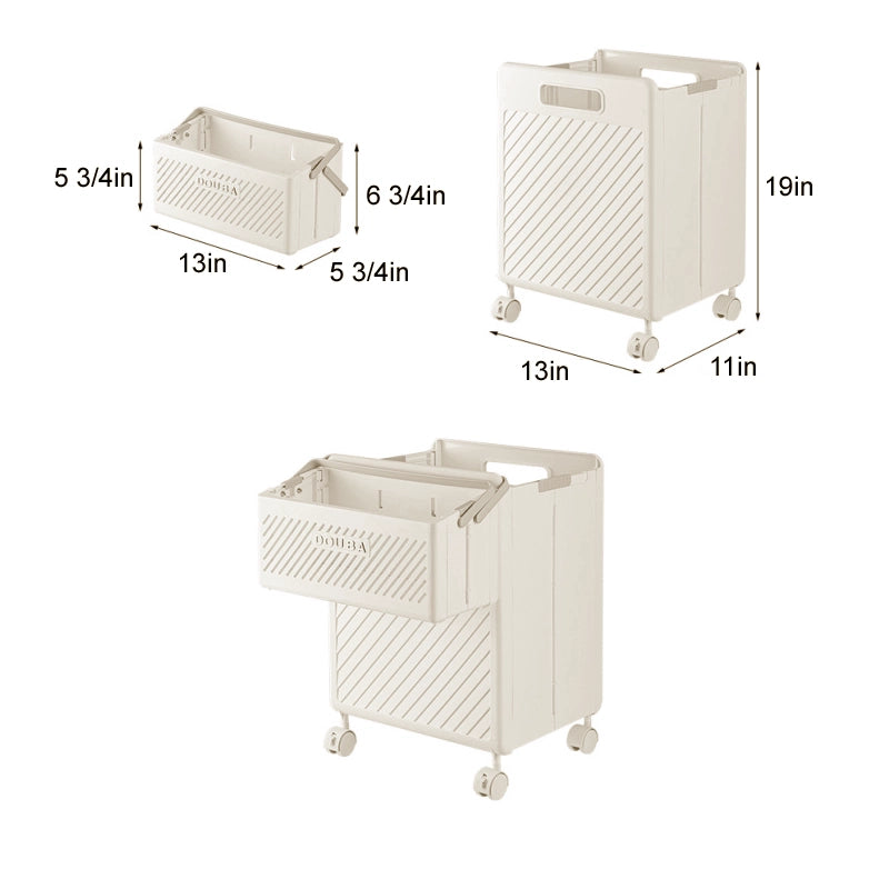Foldable dirty clothes storage rackbasket